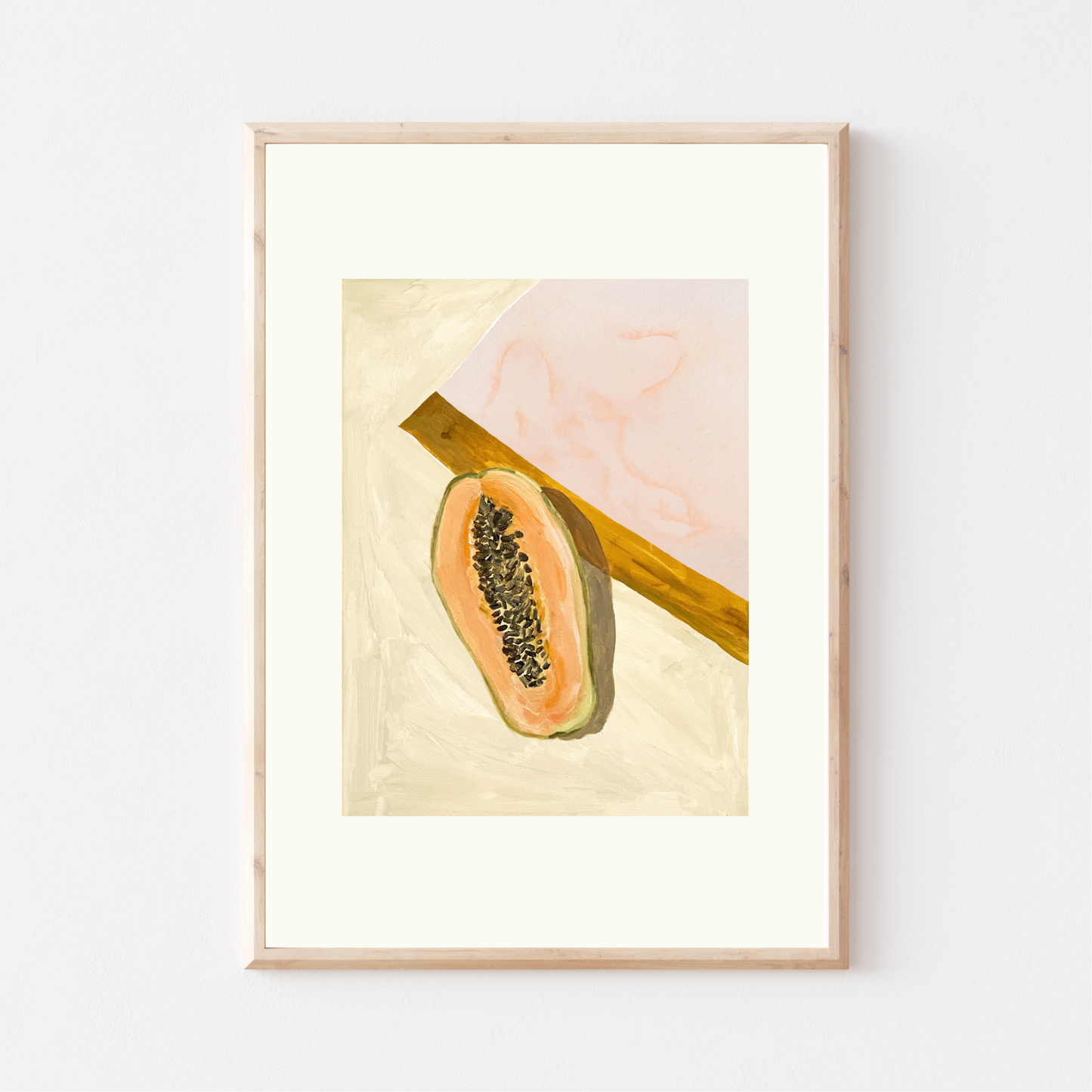 'Papaya' Vintage Summer Poster Print