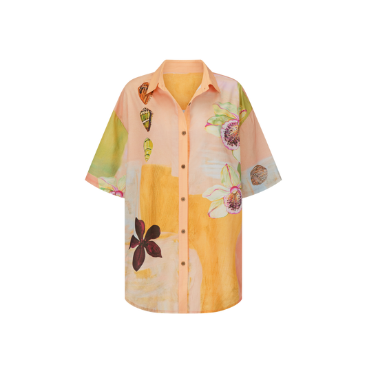 Annie Everingham Over Swim Shirt - Pastel Sea