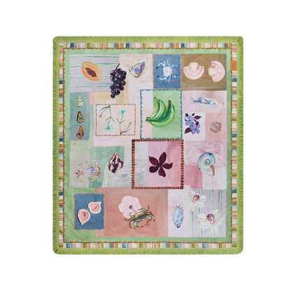 Annie Everingham Picnic Rug -  Patchwork Sea