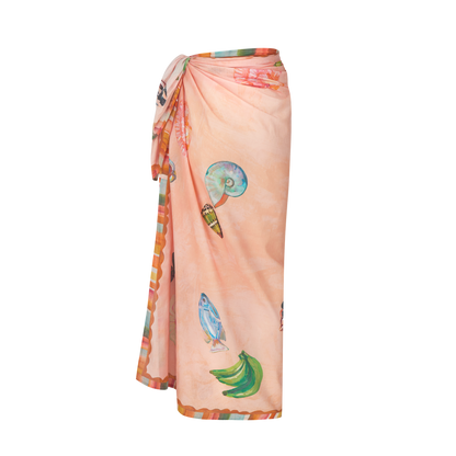 Annie Everingham Sarong - Pastel Sea