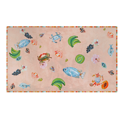 Annie Everingham Tablecloth - Pastel Sea