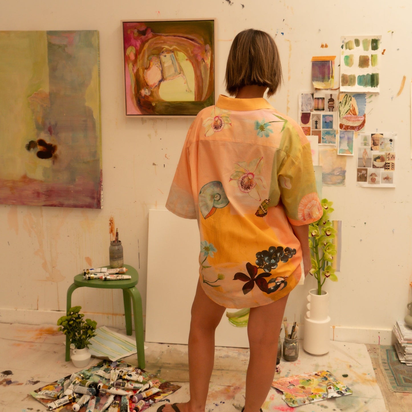 Annie Everingham Over Swim Shirt - Pastel Sea