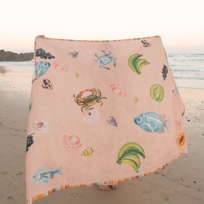Annie Everingham Tablecloth - Pastel Sea
