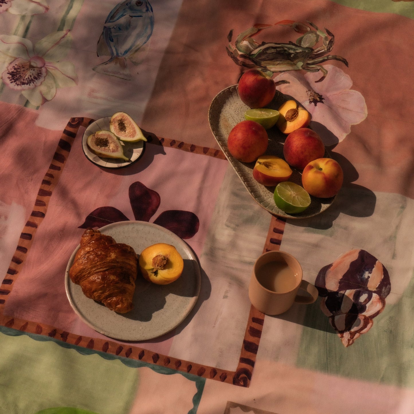 Annie Everingham Picnic Rug -  Patchwork Sea