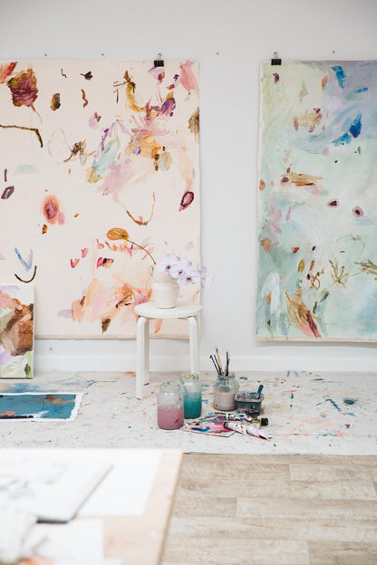 'Sweet Pea & Sage' - Limited Edition Print On Canvas